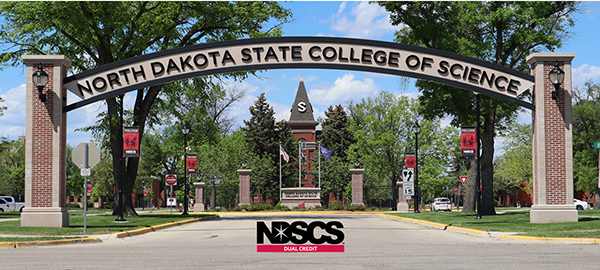 NDSCS arch with Dual Credit logo