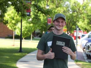 student at New Student Registration Day