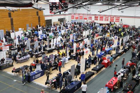 Career Fair from above