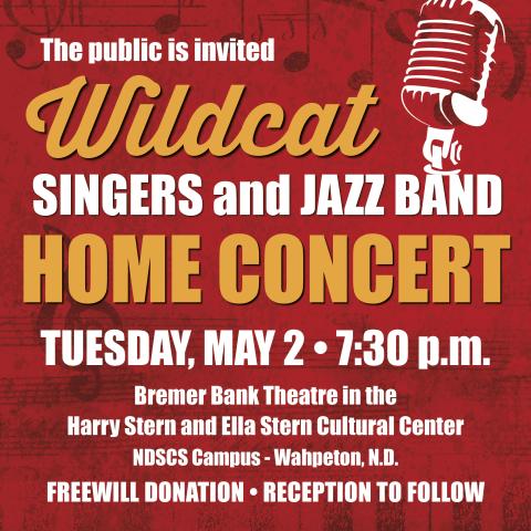 Wildcat Singers and Jazz Band concert promo