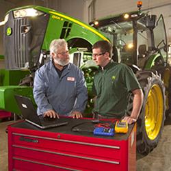 John Deere Tech student and instructor