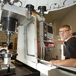 Precision Machining student