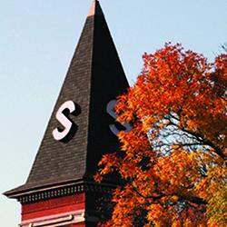 Old Main in the fall